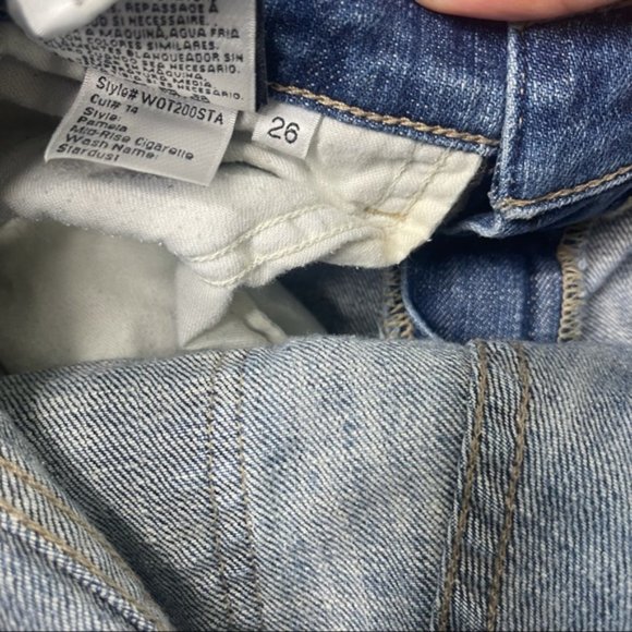 WILDFOX Women's Medium Wash 'Pamela Mid-Rise Cigarette' Skinny Jeans Size 26 EUC - Picture 10 of 10